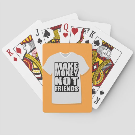 Jeu De Cartes Typographie de citation motivante (dos)