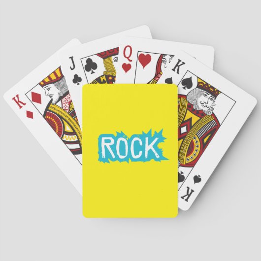 Jeu De Cartes Typographie rock (dos)