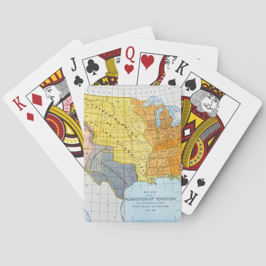 JEU DE CARTES U.S. CARTE, 1776-1884 (dos)