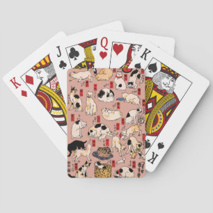 Jeu De Cartes Ukiyo-e Chat Japonais Vintage : Kuniyoshi