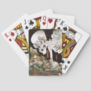 Jeu De Cartes Ukiyo-e vintage : œuvre de Kuniyoshi représentant 