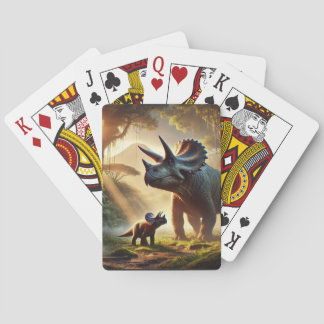 Jeu De Cartes Un adulte majestueux Tricératops