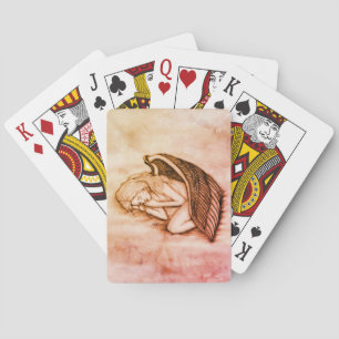 Jeu De Cartes Un Ange endormi sur les nuages des cieux