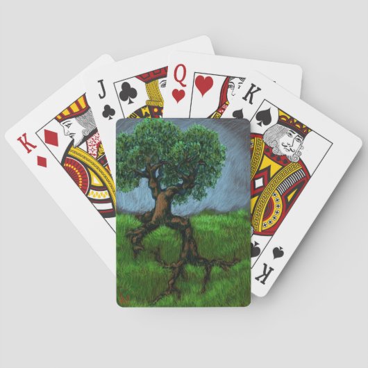 Jeu De Cartes Un arbre sur une colline (dos)