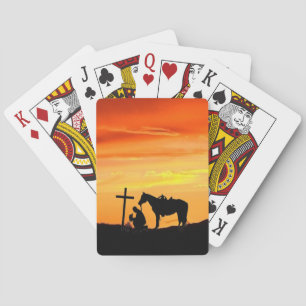 Jeu De Cartes Un Cowboy Prière Jouer Des Cartes
