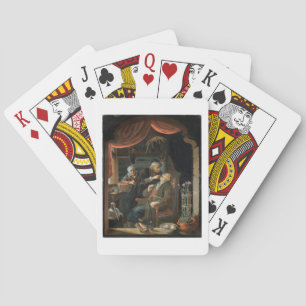 Jeu De Cartes Un dentiste examinant la dent d'un vieil homme (h