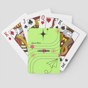 Jeu De Cartes Un design inspiré du minimalisme sur une étiquette