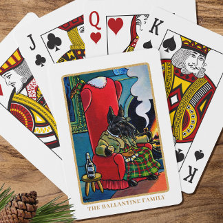 Jeu De Cartes 'Un dram de brebis' Scottie Dog Christmas Custom