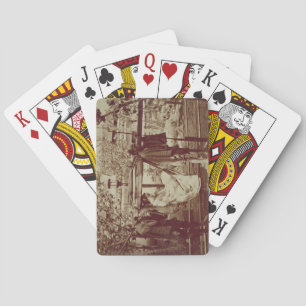 Jeu De Cartes Un geisha étant porté dedans des ordures (photo de