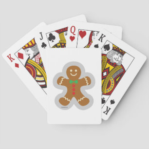 Jeu De Cartes Un Homme En Pain D'Épice Qui Fait L'Angel Dans La