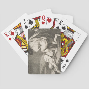 Jeu De Cartes Un homme levant les pattes d'un autre homme