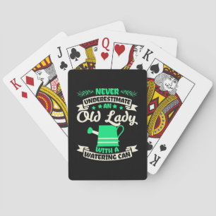 Jeu De Cartes Un Jardin Vieux Avec Poubelle D'Eau