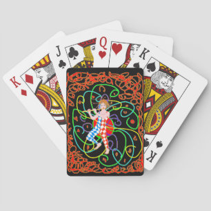 Jeu De Cartes Un joker jouant de la flûte
