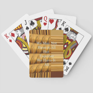 Jeu De Cartes Un message inspirant avec la conception africaine