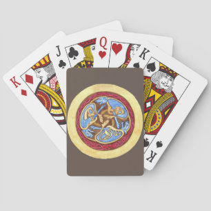 Jeu De Cartes Un noeud sans fin avec des animaux