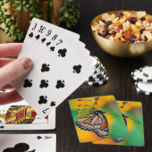 Jeu De Cartes Un papillon amiral sur des fleurs (In Situ)