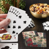 Jeu De Cartes Un Patchwork Rustique d'Hiver aux Baies de Houx (In Situ)