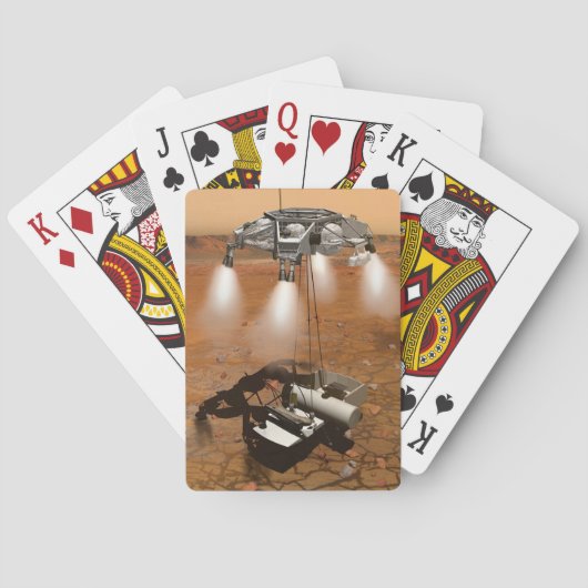 Jeu De Cartes Un Véhicule Ascent Quittant Mars. (dos)