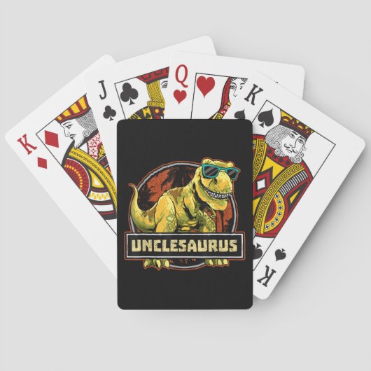 Jeu De Cartes Unclesaurus T rex Uncle Saurus Dinosaur (dos)