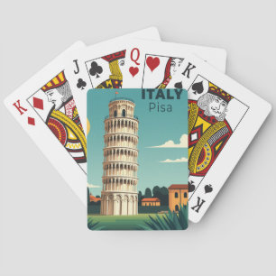 Jeu De Cartes Une affiche de voyage classique nostalgique – Ital