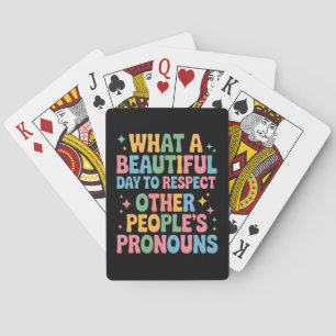 Jeu De Cartes Une belle journée pour respecter les pronouns des