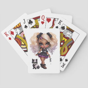 Jeu De Cartes Une collection de designs Halloween de fille migno