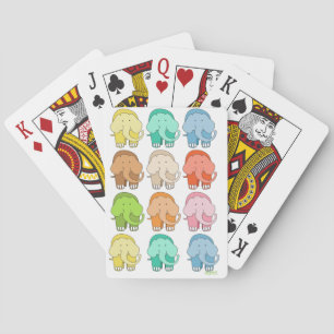 Jeu De Cartes Une douzaine d'éléphants jouant aux cartes
