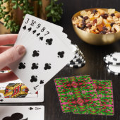Jeu De Cartes Une étude en rose et vert (In Situ)