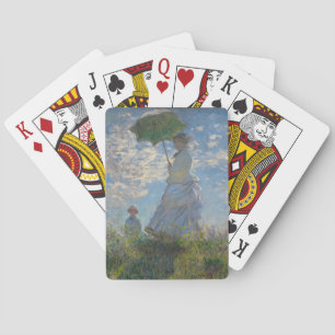 Jeu De Cartes Une femme Claude Monet avec un parasol (La promena