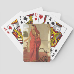 Jeu De Cartes Une fille de danse indienne avec un narguilé, 1772