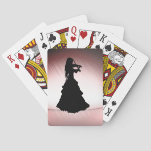 Jeu De Cartes Une fille tzigane joue du violon