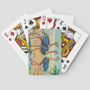 Jeu De Cartes Une flamboyance de flamants roses jouant aux carte