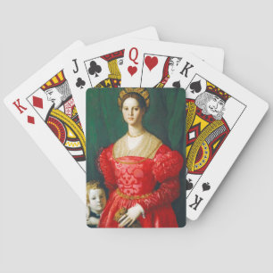 Jeu De Cartes Une jeune femme et son petit garçon, vers 1540