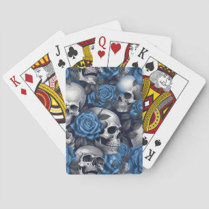 Jeu De Cartes Une série de crânes et de roses Design 12