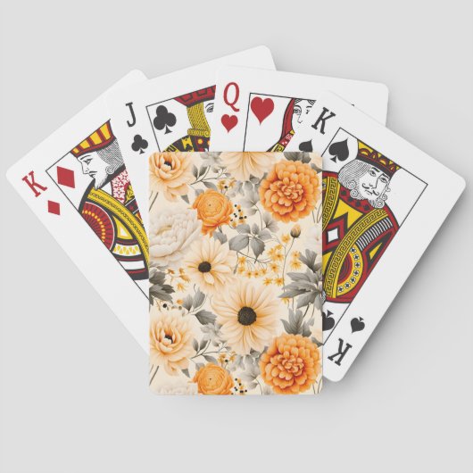 Jeu De Cartes Une série florale d'automne 1 (dos)