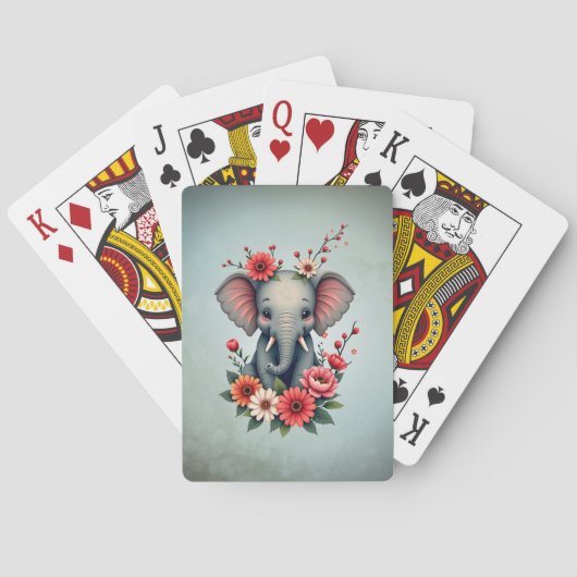 Jeu De Cartes Une touche d'été : Le bébé éléphant (dos)