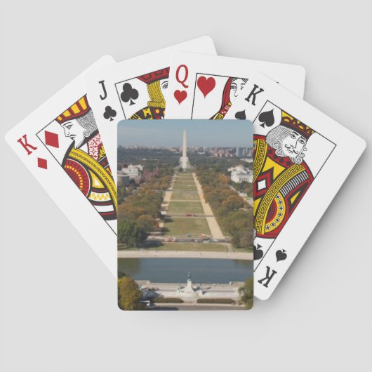 Jeu De Cartes Une vue de paysage de Washington DC (dos)