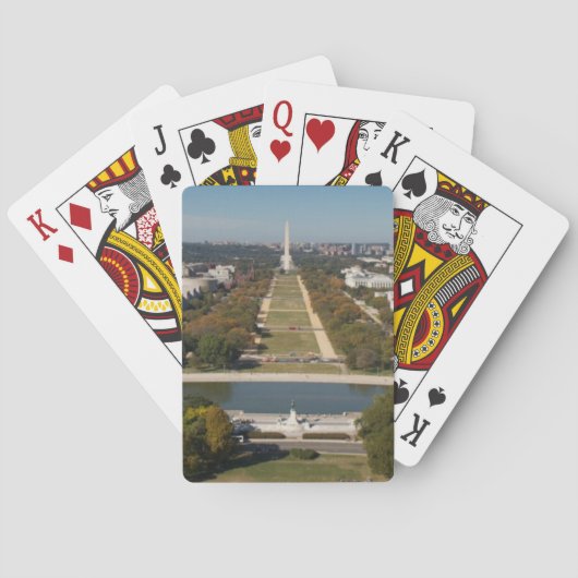 Jeu De Cartes Une vue de paysage de Washington DC (dos)