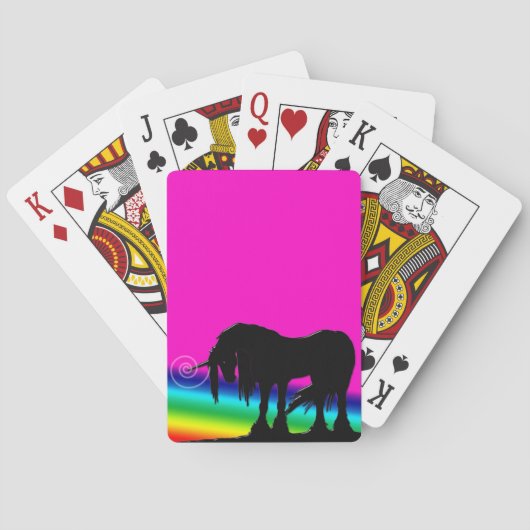 Jeu De Cartes Unicorne arc-en-ciel (dos)