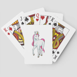 Jeu De Cartes Unicorne comme Cuisinière avec casquette chef