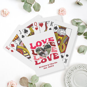 Jeu De Cartes Unique cadeau de Saint Valentin Photo personnalisé