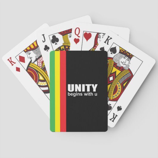 Jeu De Cartes Unité afro-américaine (dos)