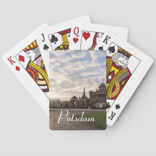 Jeu De Cartes Université de Potsdam au coucher du soleil en Alle