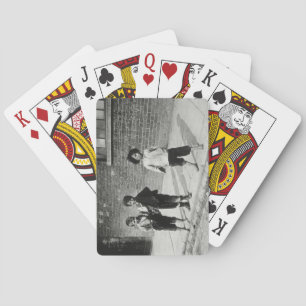 Jeu De Cartes Urchins de rue à Lambeth (photo b/w)