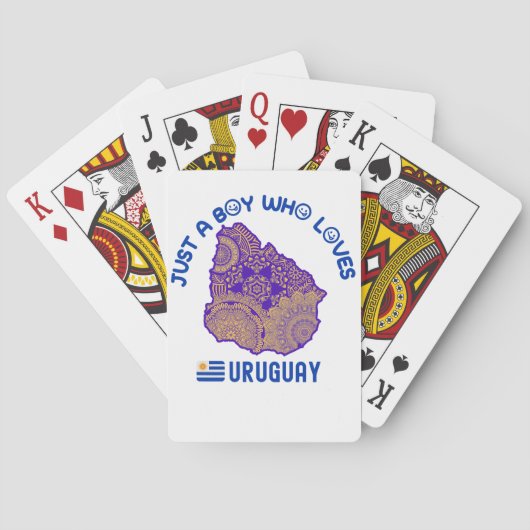 Jeu De Cartes Uruguay Pays d'Amérique du Sud (dos)