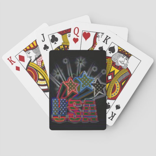 Jeu De Cartes USA Fiers (dos)
