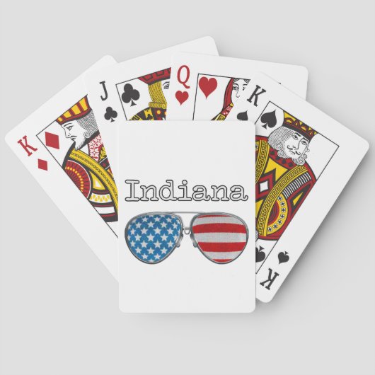 JEU DE CARTES USA VERRES PILOTES INDIANA (dos)