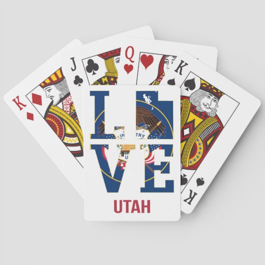 Jeu De Cartes Utah State love USA (dos)