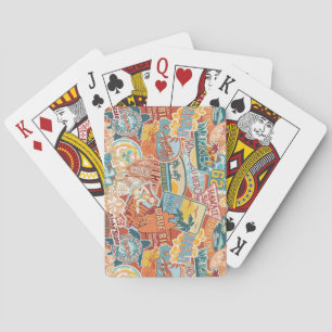 Jeu De Cartes Vacances balnéaires Waikiki Bay Hawaii