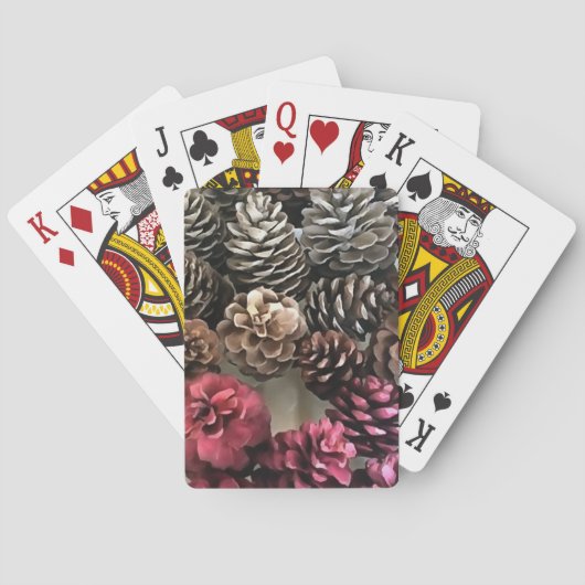 Jeu De Cartes Vacances de pin bio Peinture (dos)